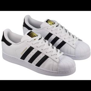 MENS ADIDAS SUPERSTAR WHITE BLACK 11